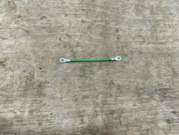 EMC #10 SOLID GROUND LEAD 4". RING ON EACH END. GREEN.