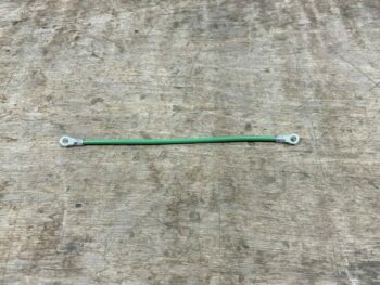 EMC #10 SOLID GROUND LEAD 8'. RING ON EACH END. GREEN.