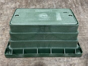 CHARLES IND 13X24X15 D POLY GREEN ASSEM, HEX BOLTS