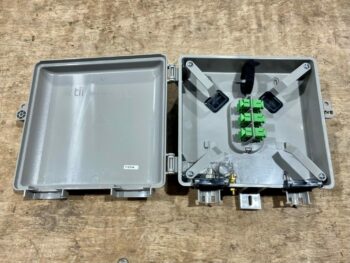 TII FIBER INTERFACE DEVICE 6 PORT SCAPC CABLE CLAMP GROUND