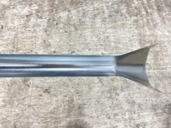 2-1/4" X 8' FLARED CABLE GUARD - METAL