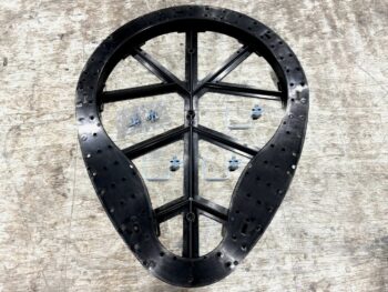21" PLASTIC SNO-SHOES W/STANDARD TAP BRACKETS & HDW  1/BX