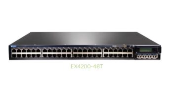 48 PORT 10/100/1000 BASET+190W DC PS JUNIPER