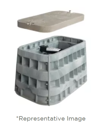 PENCELL VAULT WITH POLY CONCRETE LID T15 24X36X24