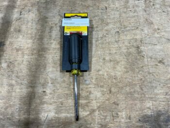 KLEIN  #3 SQUARE  4" BLACK  SCREWDRIVER