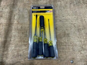 KLEIN  SLOTTED/PHILLIPS SCREWDRIVER SET 5PC