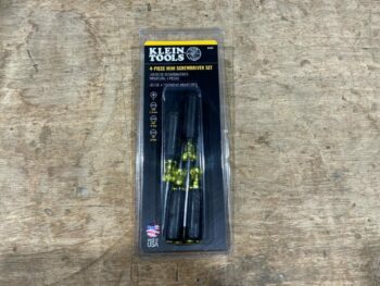 KLEIN MINI SLOTTED/PHILLIPS SCREWDRIVER SET 4PC