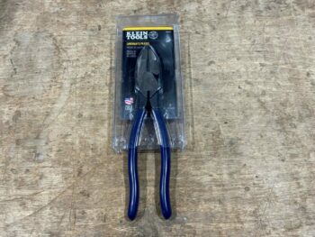 KLEIN - LINEMAN'S SQUARE NOSE PLIERS 9" HIGH LEVERAGE
