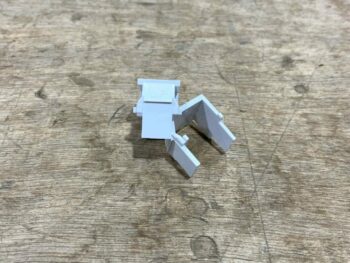 WHITE KEYSTONE BLANK INSERT TSOC 5/PK