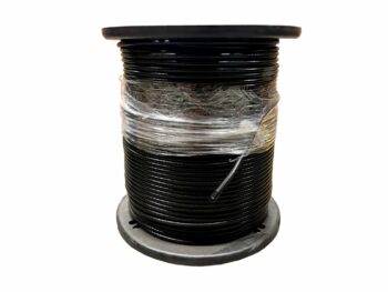RG6  60% BRAID, BLACK, FLOODED, POLY JACKET 1000FT/RL