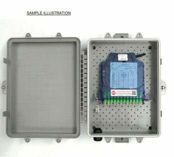 CLEARFIELD WALLBOX PLASTIC  WITH 24 PORT SC/APC CASSETTE