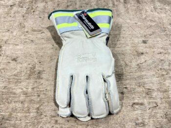 LEATHER 5-FINGER LINED GLOVE EXTRA LARGE 2" CUFF