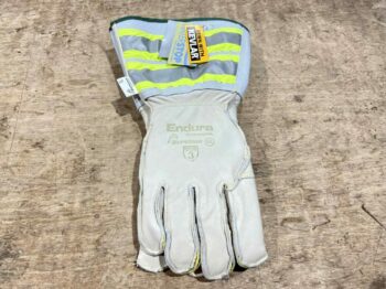 LEATHER 5-FINGER LINED GLOVE EXTRA LARGE 6" CUFF