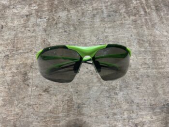 JAYHAWK SAFETY GLASSES-GREEN/SMOKE
