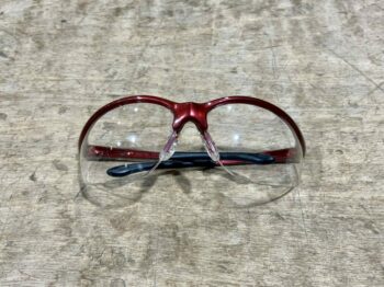 REDHAWK SAFETY GLASSES-RED/CLEAR