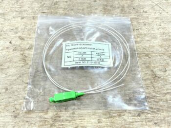 SCA SIMPLEX SM FIBER OPTIC PIGTAIL,PVC WHITE 0.9mm , 1MT FM