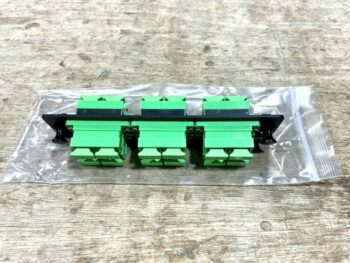 SC ADAPTER PANEL,6 PORTS w/ 6-SC/APC DUPLEX SM ADAPTERS FM