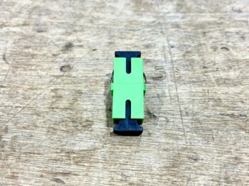 SCAPC SIMPLEX ADAPTER ZIRCONIA NO FLANGE GREEN BULKHEAD