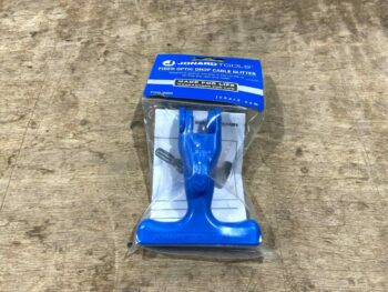 FIBER OPTIC DROP SLITTING TOOL. BLUE PULL HANDLE.