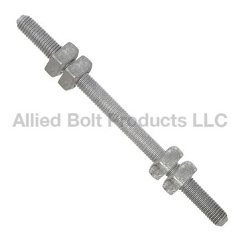 AB 5/8" X 16" DOUBLE ARMING BOLT W/ 4 NUTS  30/BX