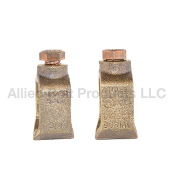 AB 3/4" PREM. BRZ GROUND ROD CLAMP 4 COPR CLAD 25/BG 4 BG/CS