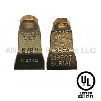 AB 5/8" PREMIUM BRONZE GROUND ROD CLAMP 100/BG 4 BG/BX