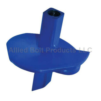 AB 12" HELIX ANCHOR, 1-3/8" SOLID SQ. HUB FOR 3/4" OR 1" ROD
