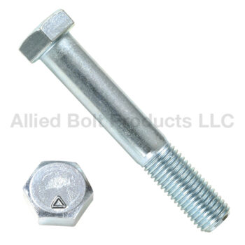 AB 1/4"-20 X 1/2" HEX CAP SCREW GRD 2 ZP FT  100/BX 16 BX/CS