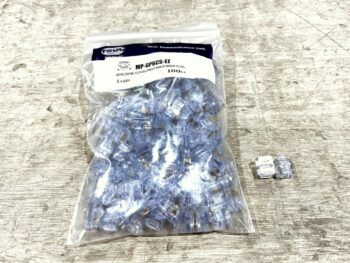 RJ11 EZ PLUG SOLID MODULE. 100PCS/PKG.