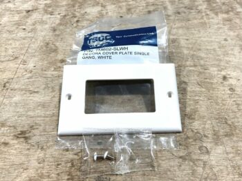 TSOC DECORA COVER PLATE SINGLE GANG, WHITE