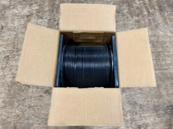 TES COAX CABLE RG6 BLACK INDOOR 3 GHZ PVC 1000FT