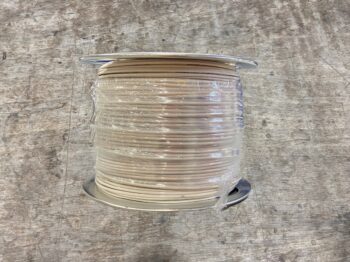 300M ROLL OF #12 WHITE SOLID GROUND WIRE