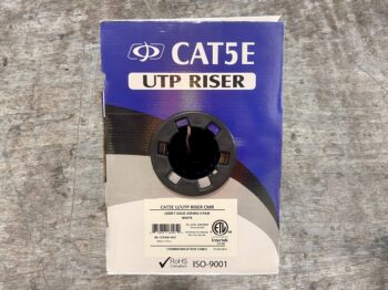 1000ft Cat5e solid U/UTP 350MHz 24AWG CMR Riser bulk cable ?