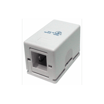 1 PORT KEYSTONE BASEBOARD JACK - WHITE, TSOC