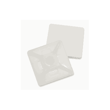 1.1" x 1.1" NATURAL ADHESIVE TIE MOUNT 25/PACK