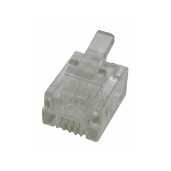 MOD PLUG LINE CORD 6POSN 4COND RJ11 STR. 100/PKG.
