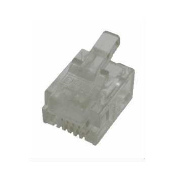 MODULAR RJ11 PLUG FOR LINE CORD SOLID WIRE 100/PKG
