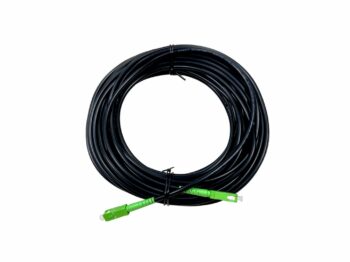 SM BIF  PATCH CORD I/O 4.8MM RISER -40*C BLACK SCA/SCA 20M