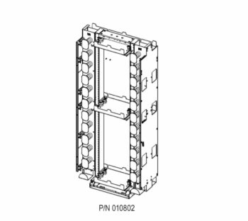FXDS FRAME KIT(INC; 7'X19" FRAME,2 DOORS (DUAL),2 INTRBAY